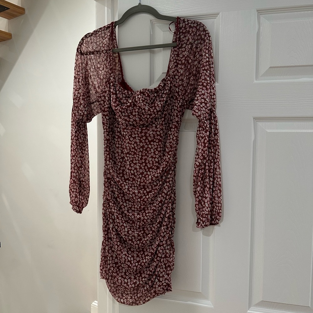 Lelis collection Short rouched boutique floral dress